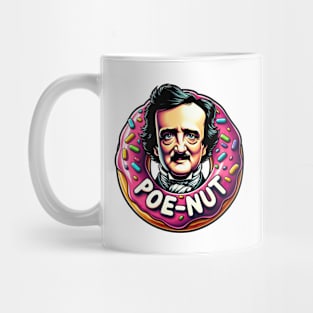 Edgar Allan Poe Poe-Nut Funny Food Pun Mug